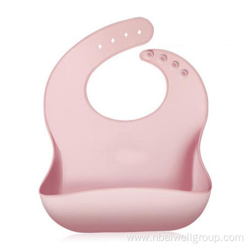 Soft Waterproof Wipeable Cute Pocket Toddler Bibs